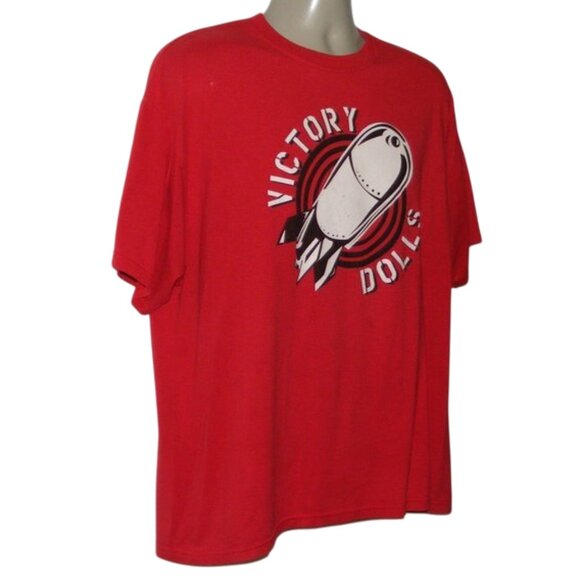 VICTORY DOLLS Tshirt, XL, Red, Womens Roller Derby/Rollergirls, Short sleeves - Picture 3 of 11